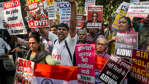 SIR protest 